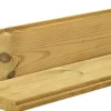 Woodvision grenen blokhutprofiel eindplank geschaafd 2.8x13.5x200 cm geïmpregneerd