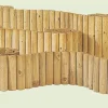 Woodvision Grenen Rolborder – Ø 5 x 20 x 250 cm – Groen Geïmpregneerd