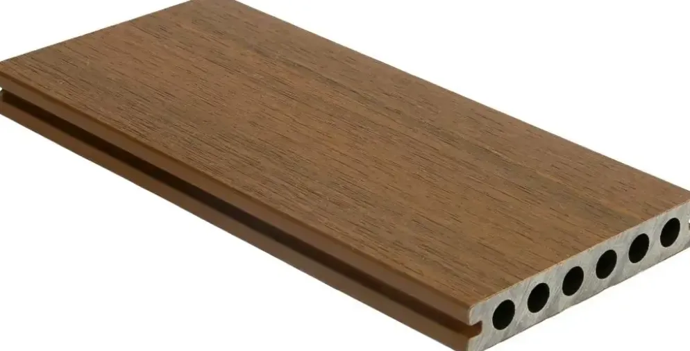 Woodvision Newtechwood hkc co-extrusie dekdeel houtstructuur 2,3x13,8x300 cm teak