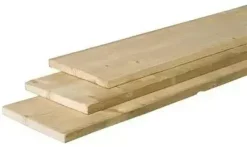 Woodvision vuren plank fijnbezaagd 1.9x20x180 cm geïmpregneerd