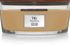 WoodWick ellipse candle gilded sands