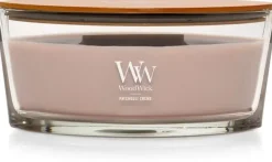 WoodWick ellipse candle patchouli créme