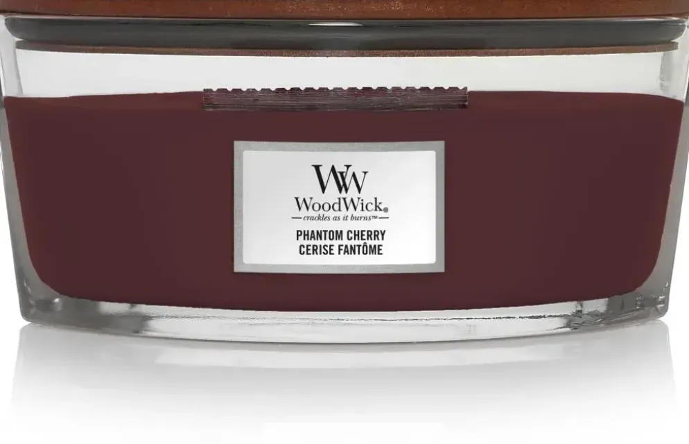 WoodWick ellipse candle phantom cherry