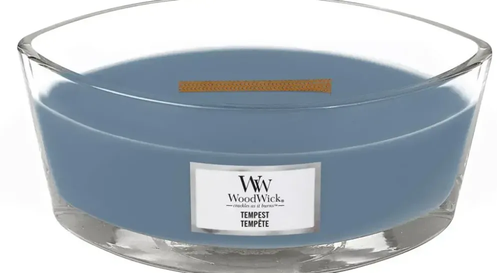 WoodWick ellipse candle tempest