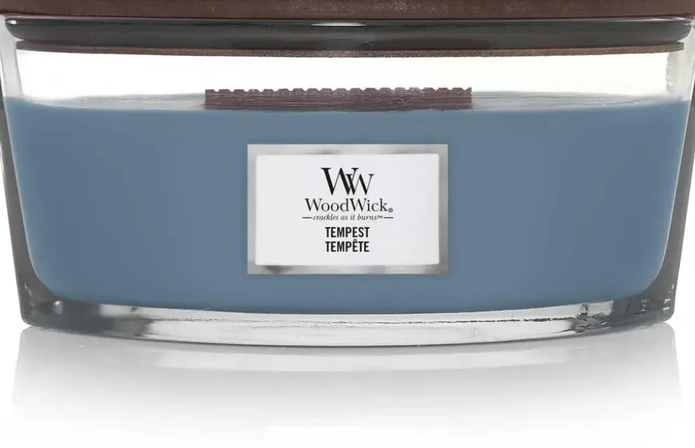 WoodWick ellipse candle tempest