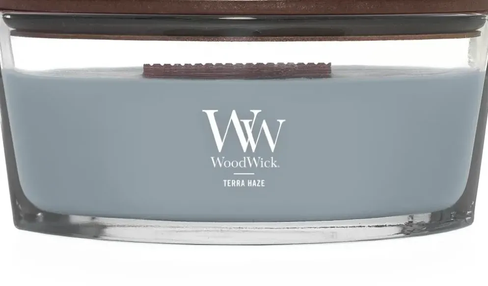 WoodWick ellipse candle terra haze