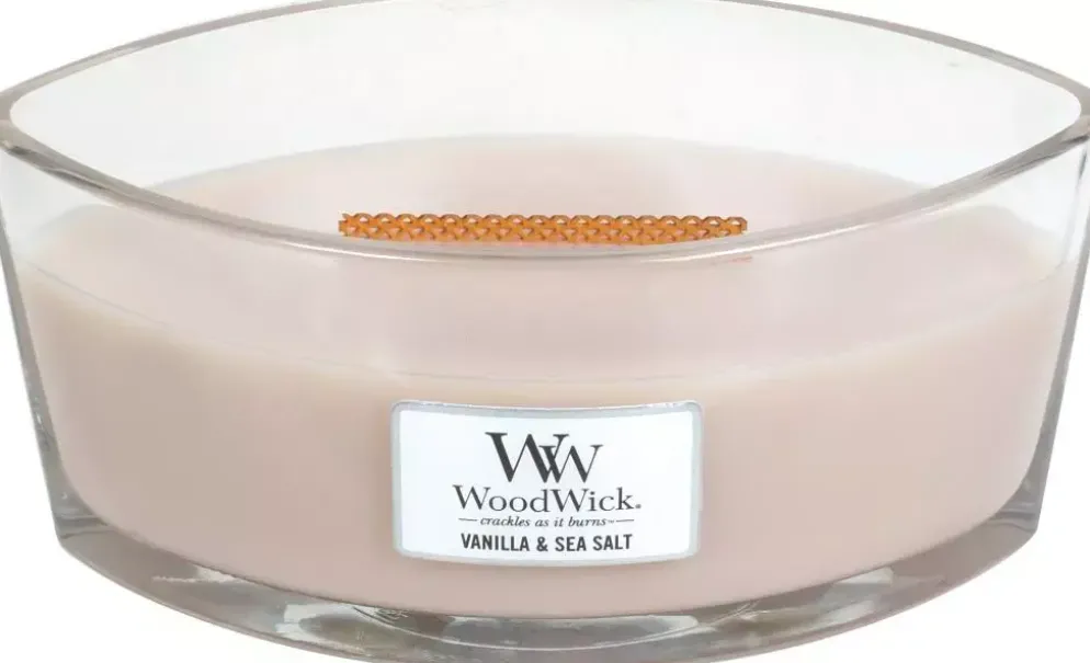 WoodWick ellipse candle vanilla & sea salt