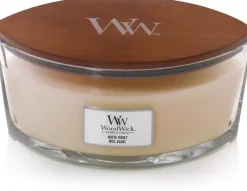 WoodWick ellipse candle white honey