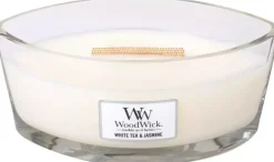 WoodWick ellipse candle white tea & jasmine