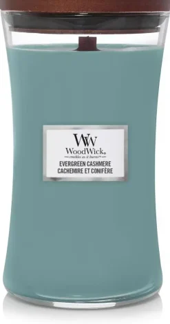 WoodWick large candle evergreen cashmere