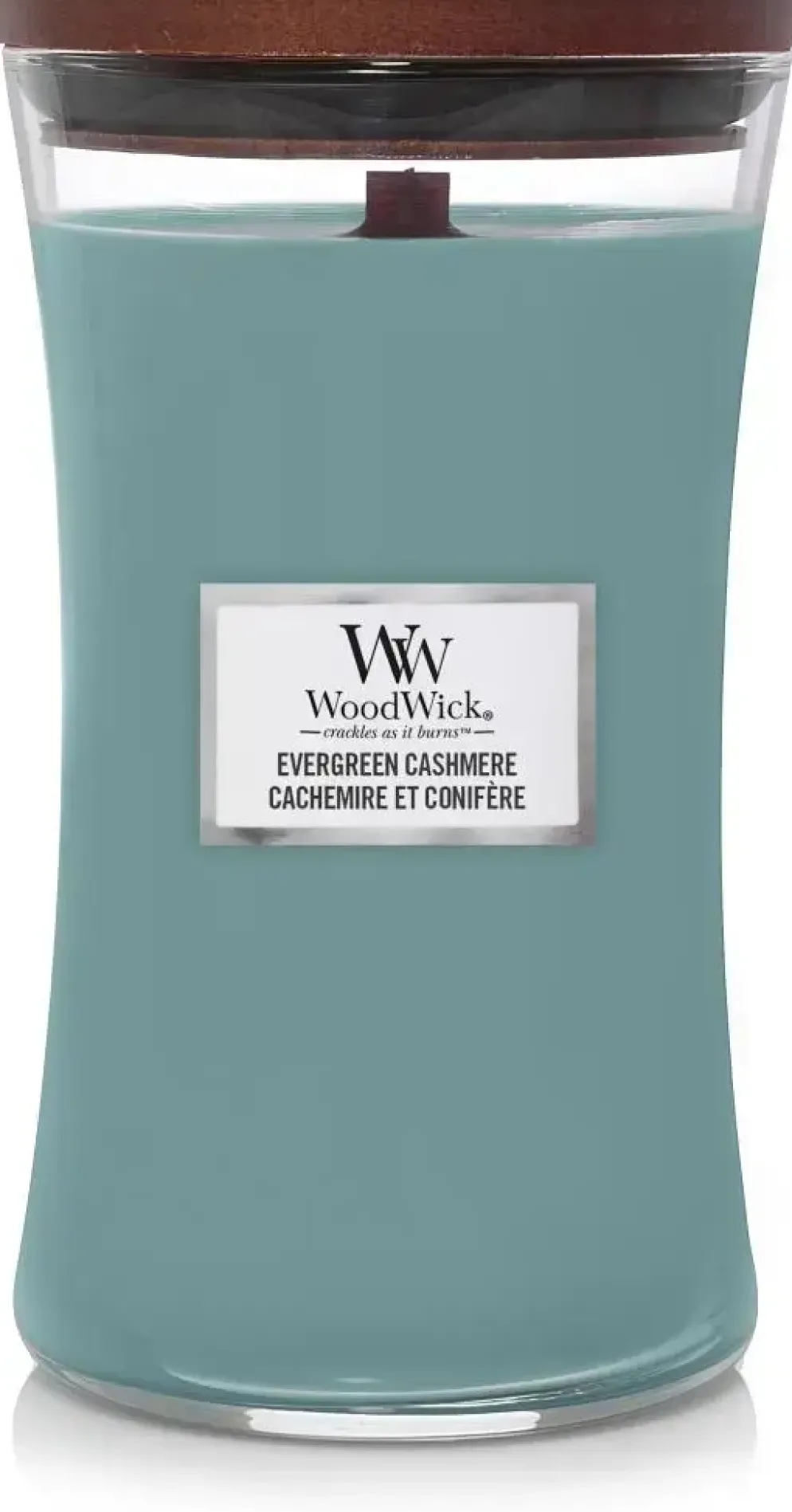 WoodWick large candle evergreen cashmere