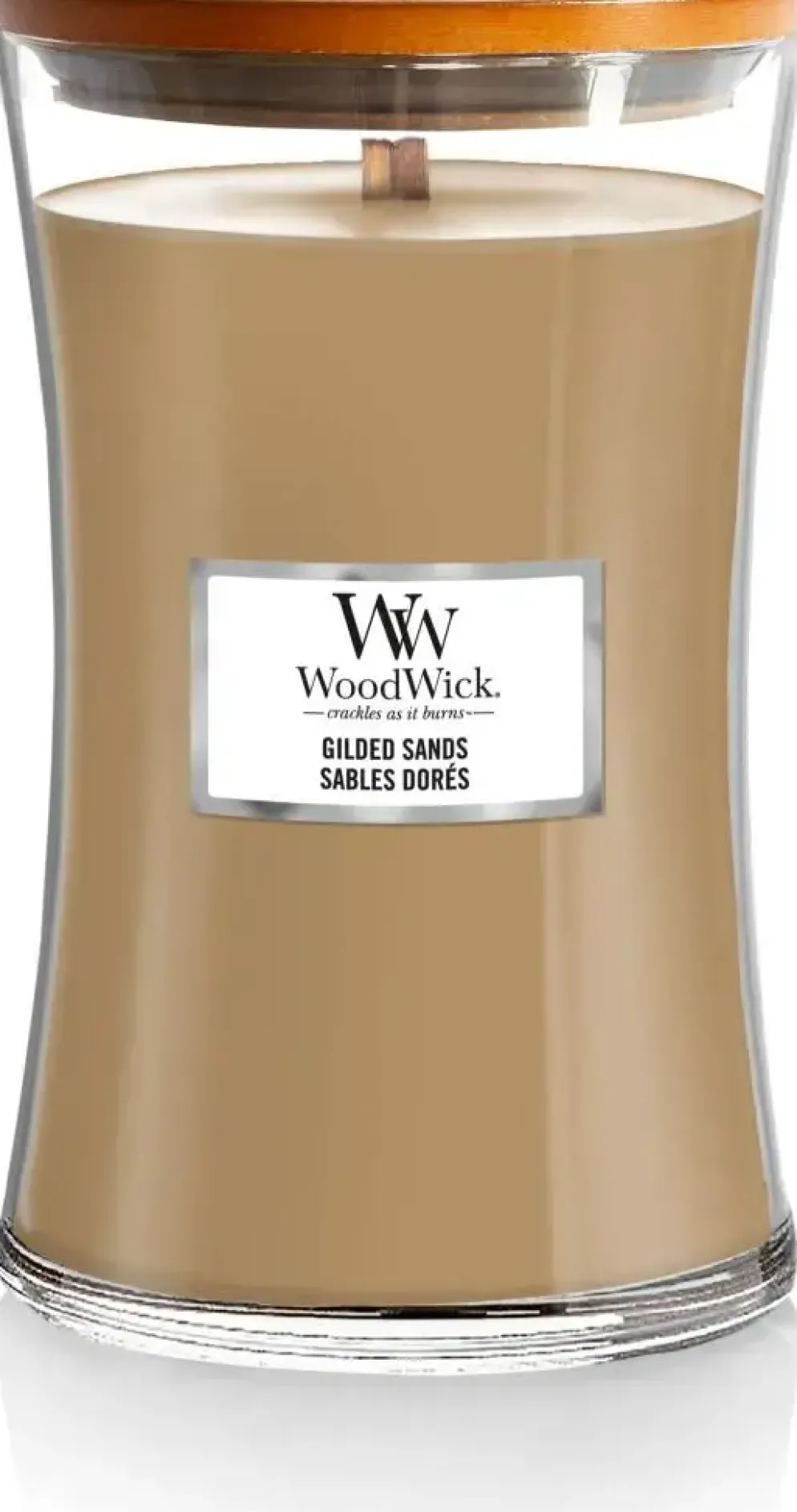 WoodWick large candle gilded sands