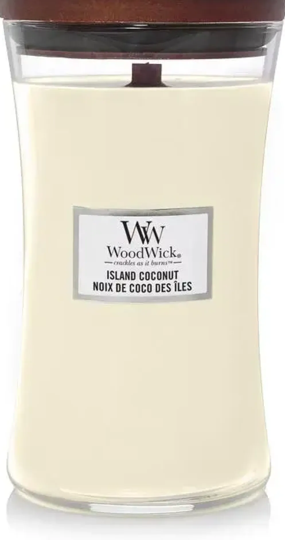 WoodWick large candle island coconut