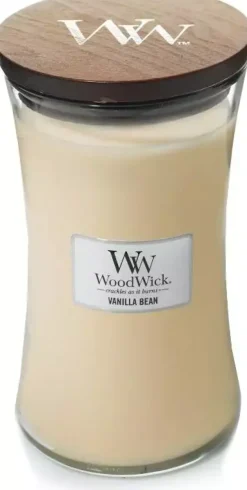 WoodWick large candle vanilla bean