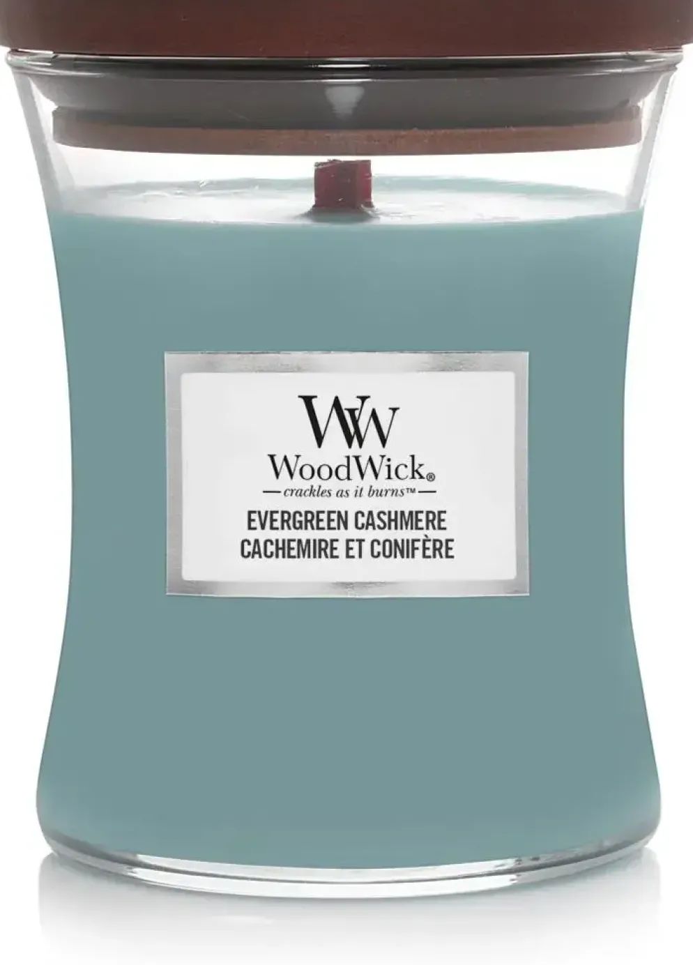 WoodWick medium candle evergreen cashmere