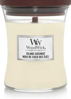 WoodWick medium candle island coconut