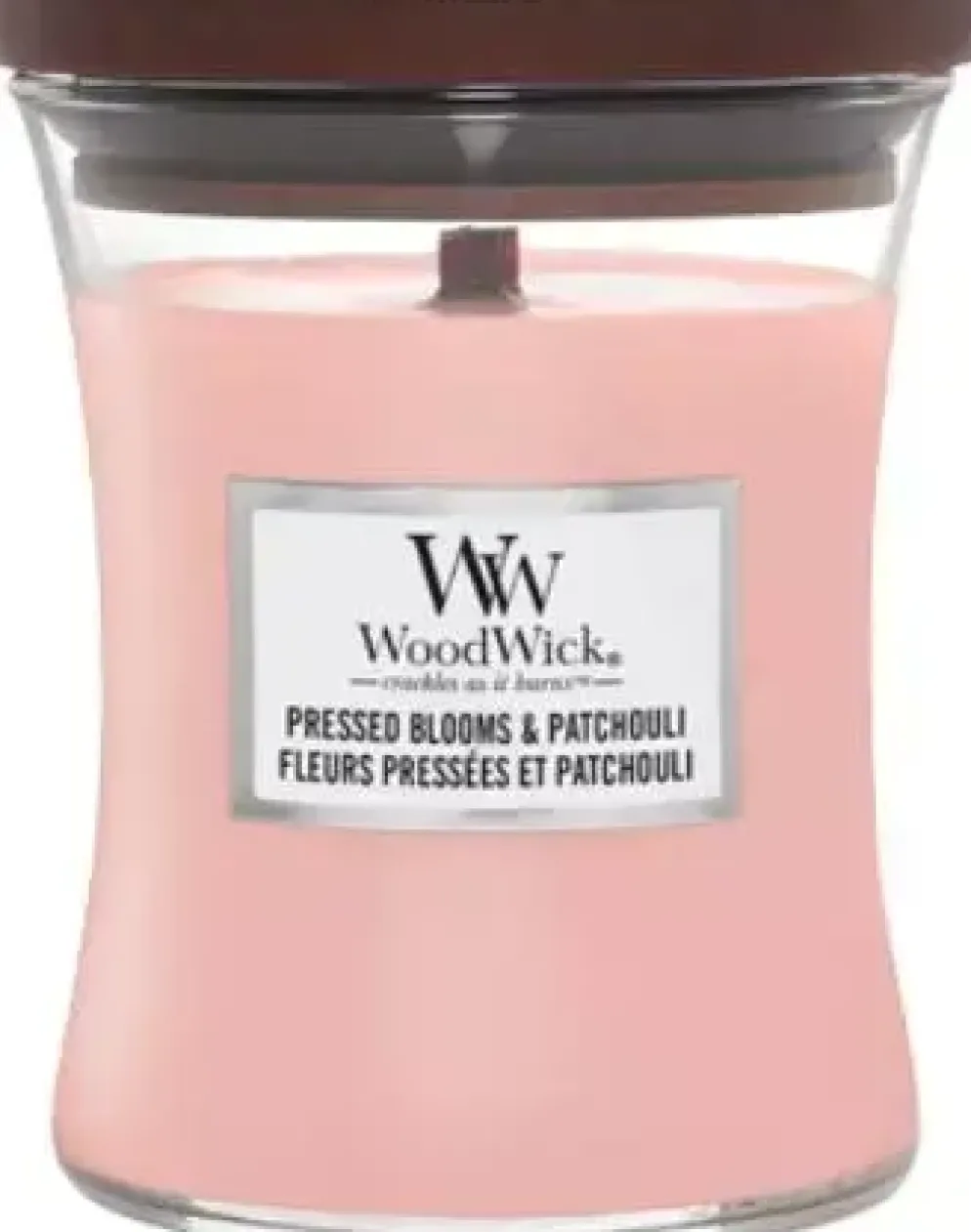 WoodWick medium candle pressed blooms & patchouli