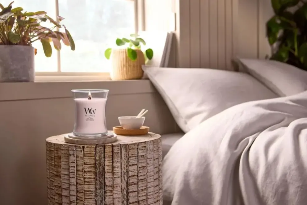 WoodWick Rose Blush large candle