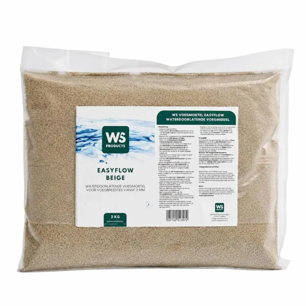 Ws voegmortel easy flow beige 2kg