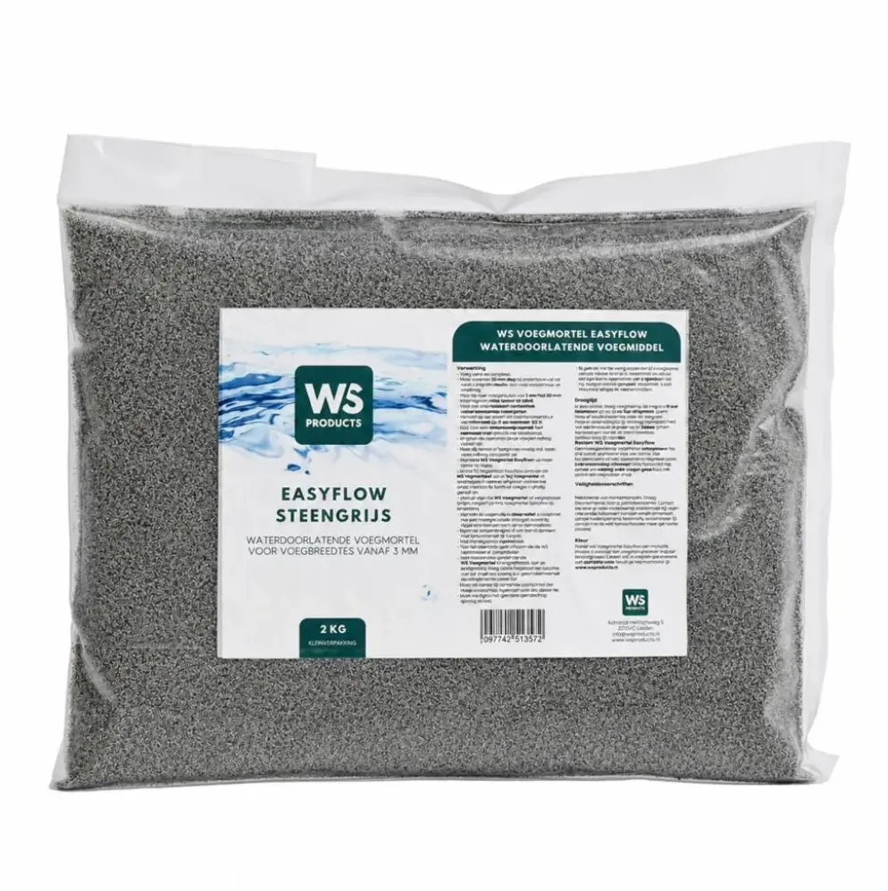 Ws voegmortel easy flow steengrijs 2kg