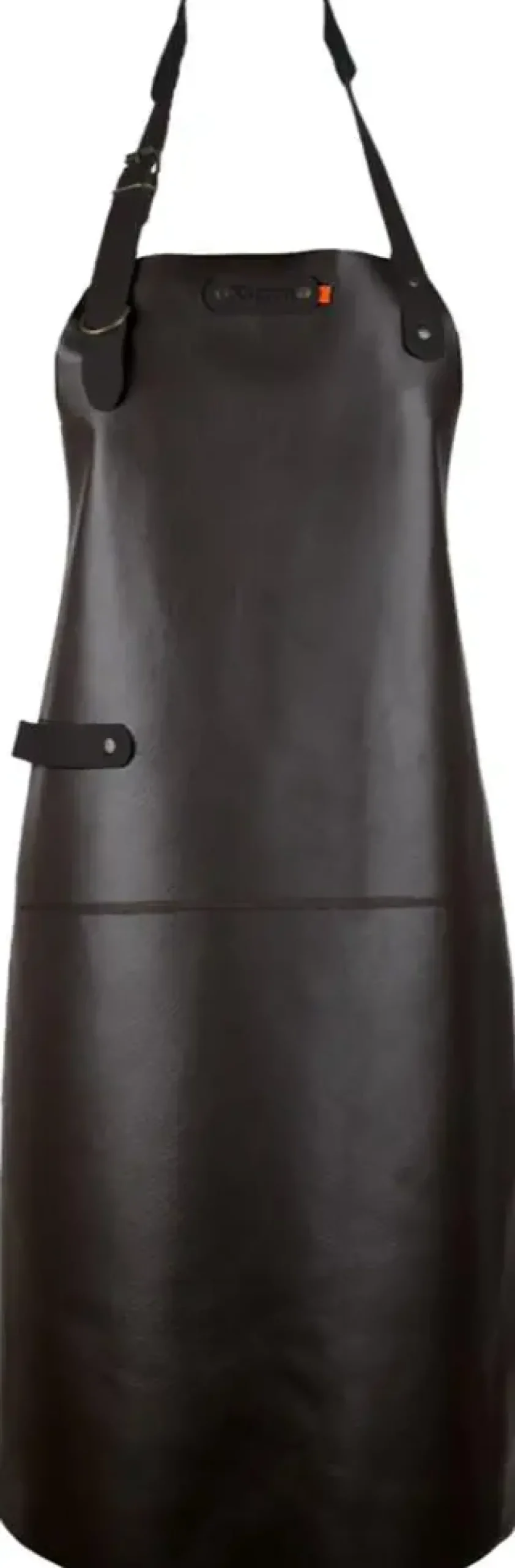 Xapron Leather long apron 82cm brown