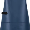 Xapron Leather long apron 82cm navy