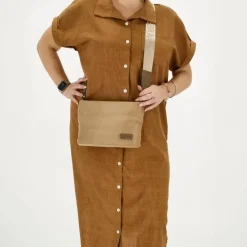 Zebra elske schoudertas taupe
