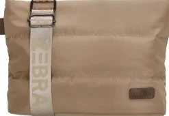 Zebra elske schoudertas taupe