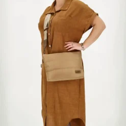 Zebra elske schoudertas taupe